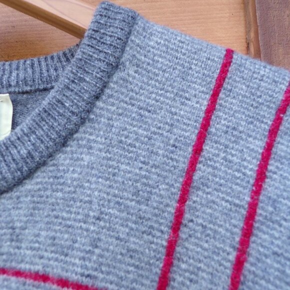 Alan Paine 100% Lambswool Men's Crewneck Gray Sweater. Made in England. EUC. - Picture 3 of 10